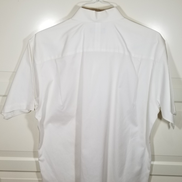 Nordstrom Smartcare White Short Sleeve Shirt 16 - Picture 9 of 16